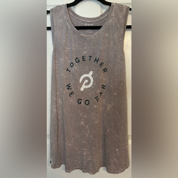 NWOT Peloton Flow Racer Tank- Washed Silver/ Size XL - Picture 1 of 7